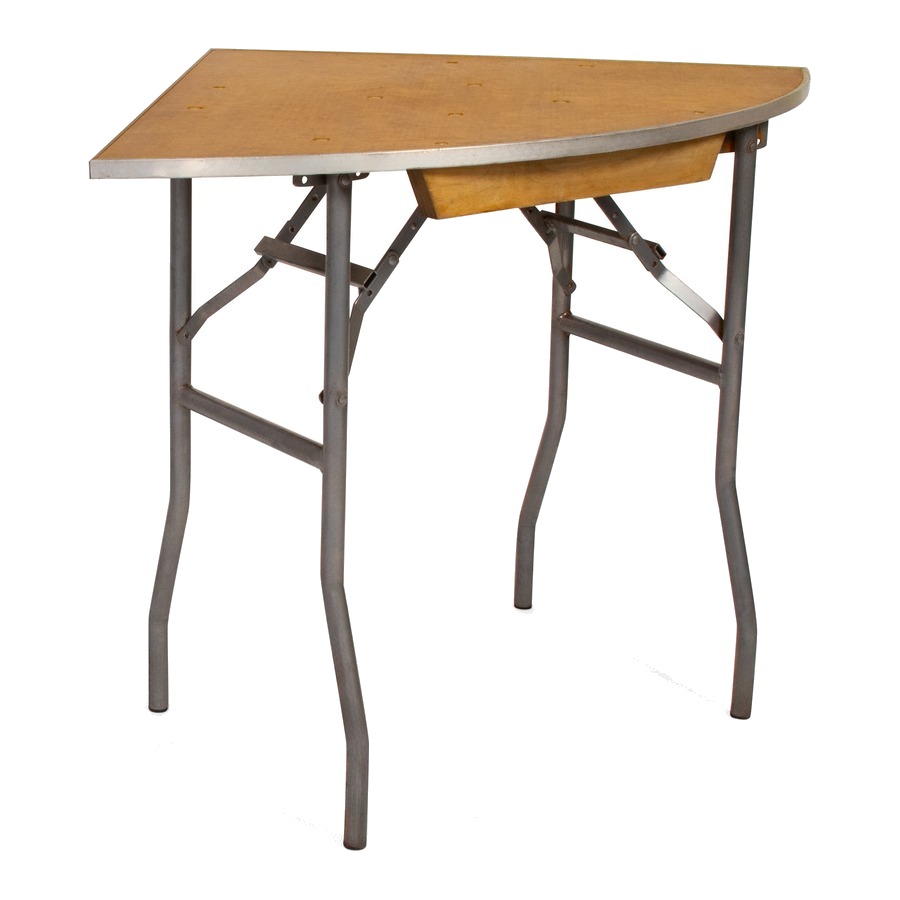 Corner table, pizza-slice shape