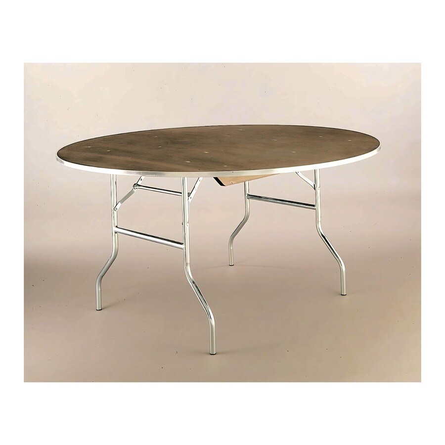 Round folding table
